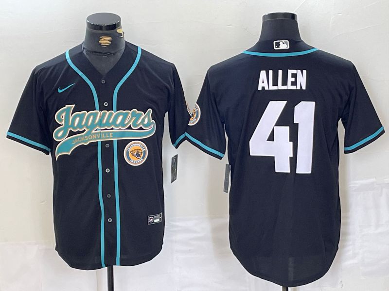Men Jacksonville Jaguars 41 Allen Black Joint Name 2024 Nike Limited NFL Jersey style 3